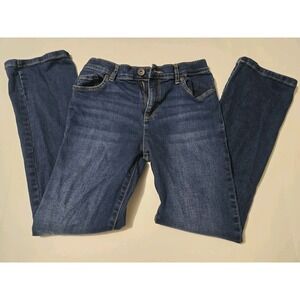 Children's‎ Place Girls Boot Cut Denim Stretch Jeans Size 12 Adj Waist